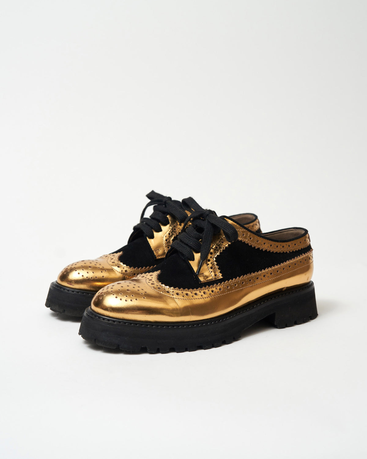 Marni gold shoes