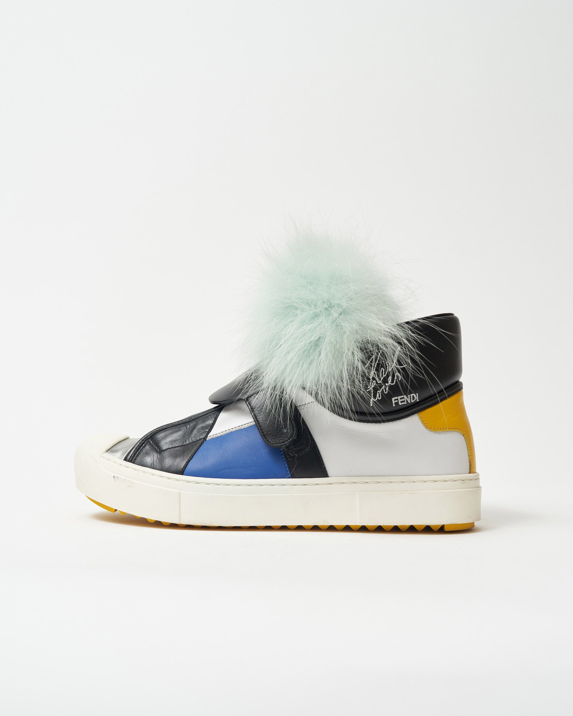 Fendi fur shops sneakers