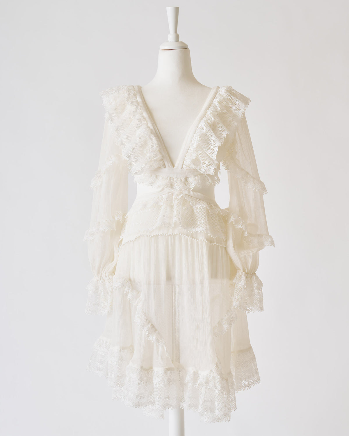 Zimmermann Suraya Cutout Ruffle Mini Dress