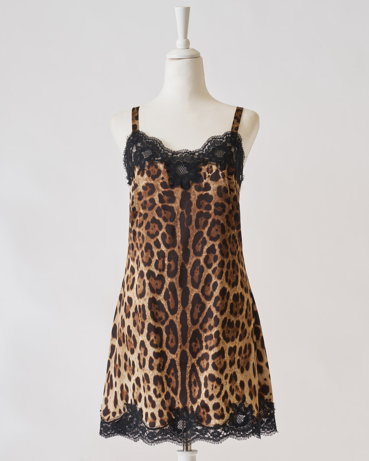 Sottoveste con stampa leopardata di Dolce&Gabbana