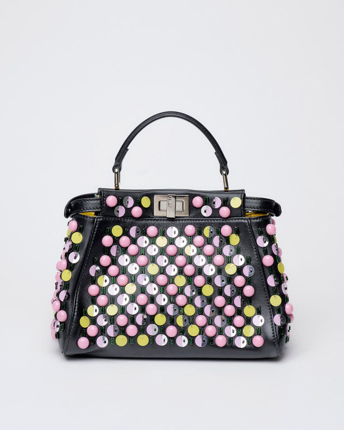 Fendi peekaboo with multicolored embroideries