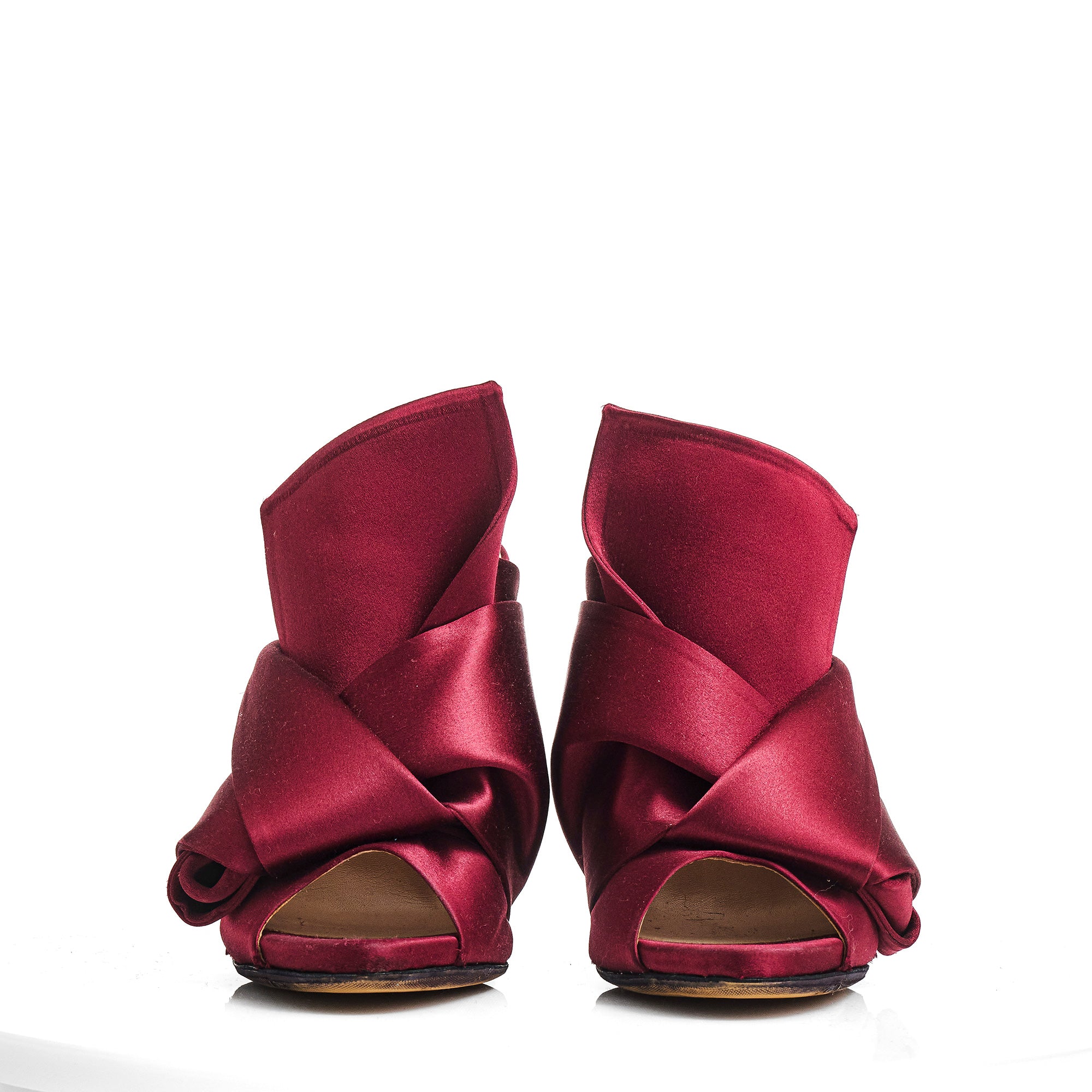 N21 satin knot sandals