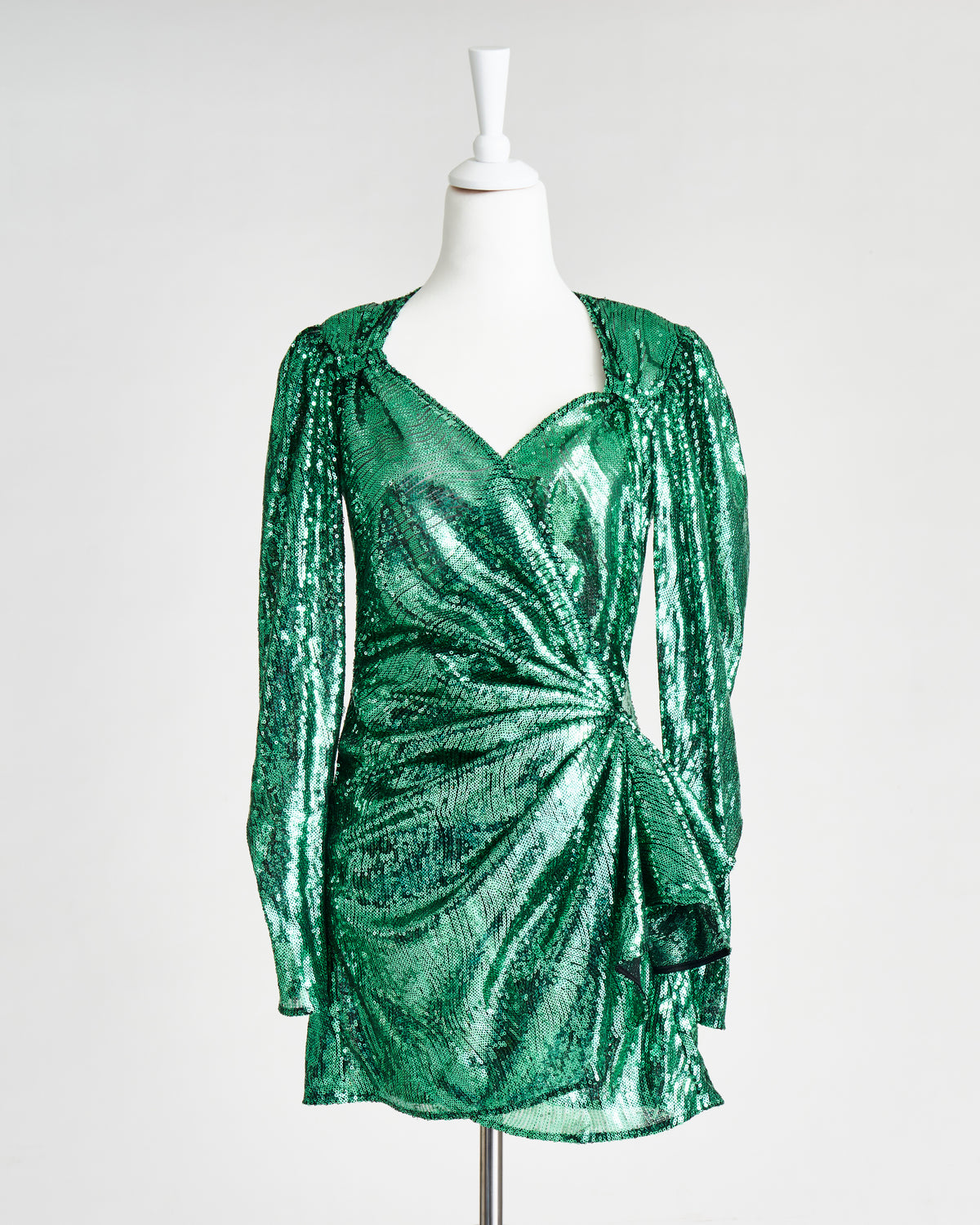 The Attico green Consuelo sequin dress