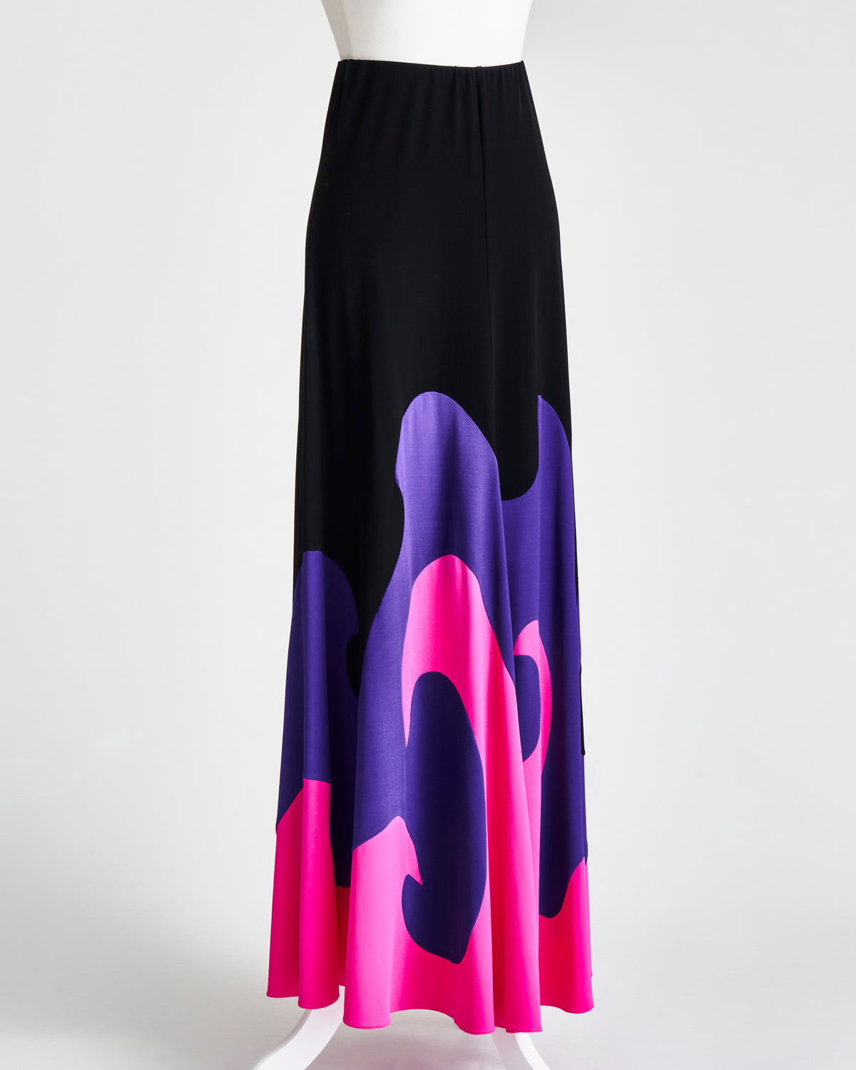 Tom Ford Combo black psychedelic skirt