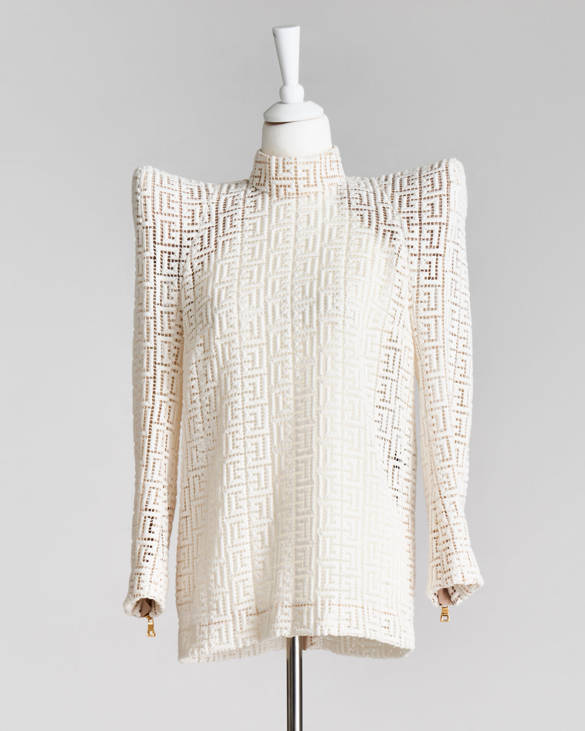 Balmain pattern white top